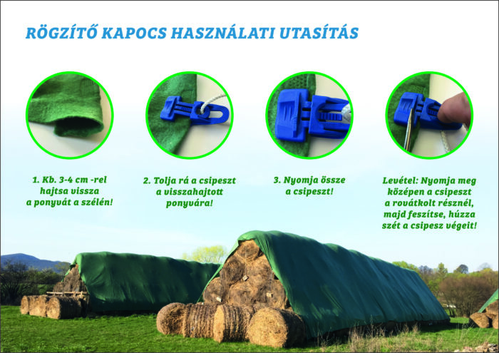 RÖGZÍTŐ KAPOCS BÁLATAKARÓ PONYVÁHOZ - Image 2